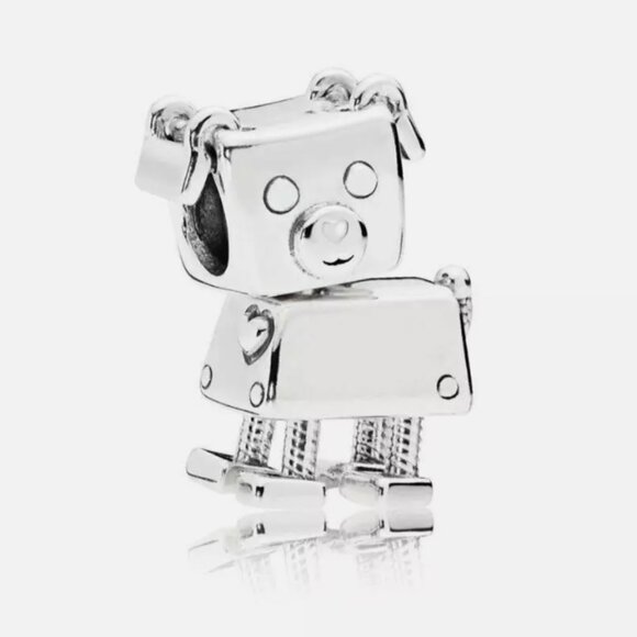 Pandora Bobby Bot 797551EN12 Pendant Charm, Size OS - 925 Silver - Picture 1 of 7